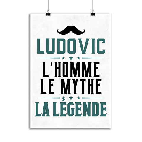 Affiche ludovic l'homme le mythe la légende