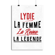 Affiche lydie la femme la reine la légende