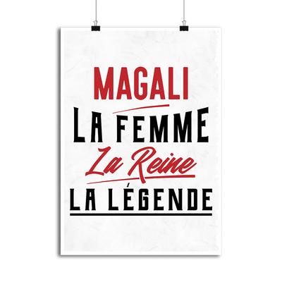 Affiche magali la femme la reine la légende