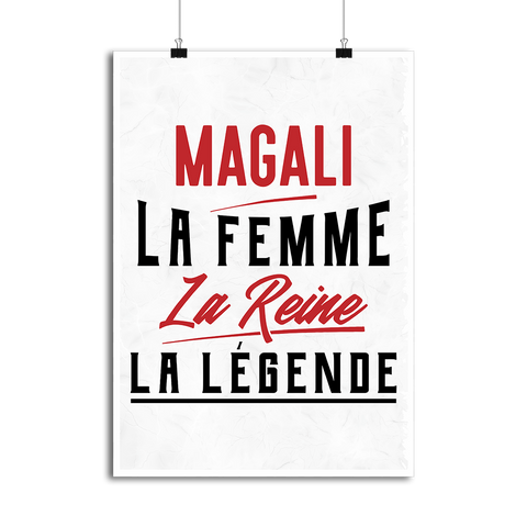 Affiche magali la femme la reine la légende