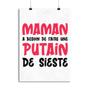Affiche maman a besoin d'une sieste