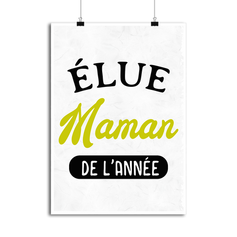 Affiche maman de l'année
