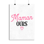Affiche maman ours