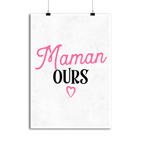 Affiche maman ours