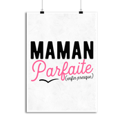 Affiche maman parfaite