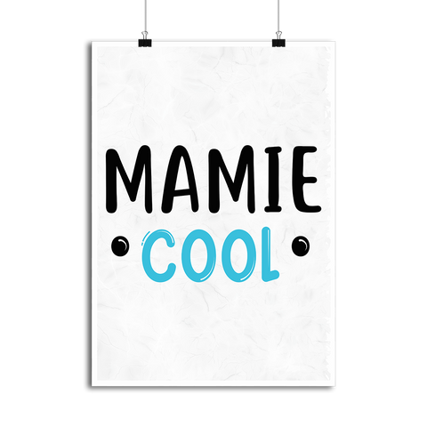 Affiche mamie cool