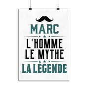 Affiche marc l'homme le mythe la légende