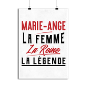 Affiche marie-ange la femme la reine la légende
