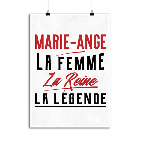 Affiche marie-ange la femme la reine la légende
