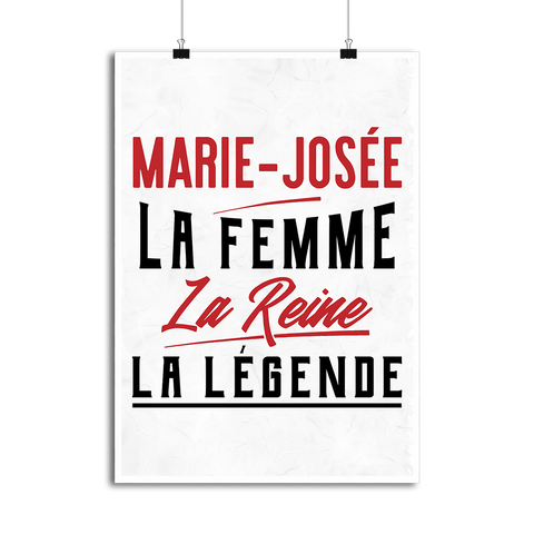 Affiche marie-josée la femme la reine la légende