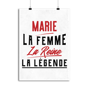 Affiche marie la femme la reine la légende