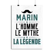 Affiche marin l'homme le mythe la légende