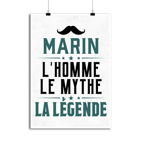 Affiche marin l'homme le mythe la légende