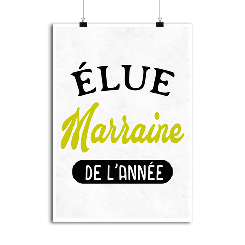 Affiche marraine de l'année 2