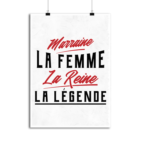 Affiche marraine la légende