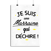 Affiche marraine qui déchire
