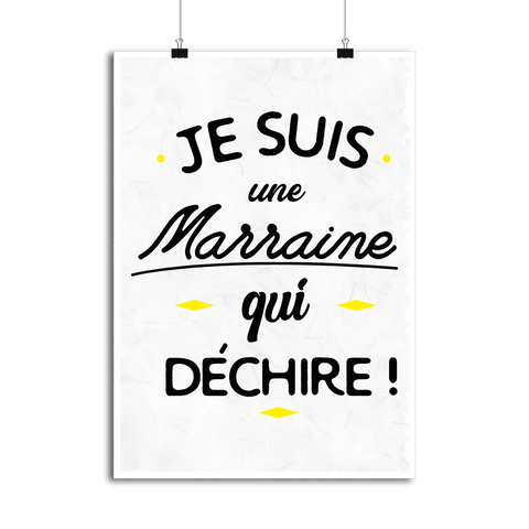 Affiche marraine qui déchire