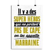 Affiche marraine super héro