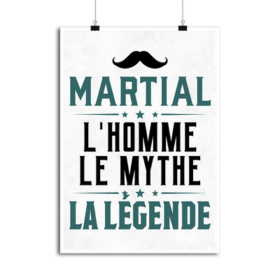 Affiche martial l'homme le mythe la légende