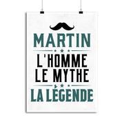 Affiche martin l'homme le mythe la légende