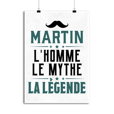 Affiche martin l'homme le mythe la légende