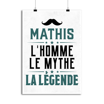 Affiche mathis l'homme le mythe la légende
