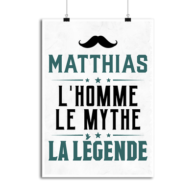 Affiche matthias l'homme le mythe la légende