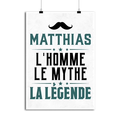 Affiche matthias l'homme le mythe la légende