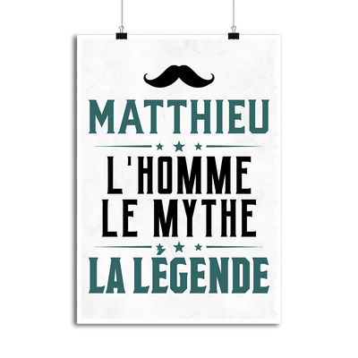 Affiche matthieu l'homme le mythe la légende