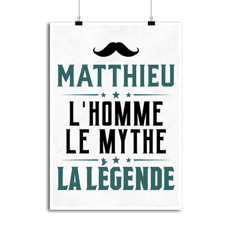 Affiche matthieu l'homme le mythe la légende