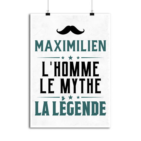 Affiche maximilien l'homme le mythe la légende