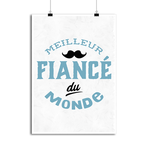 Affiche meilleur fiancé du monde