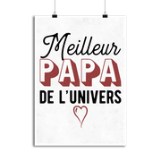 Affiche meilleur papa de l'univers