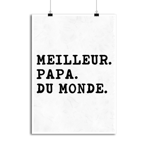 Affiche meilleur papa du monde 2