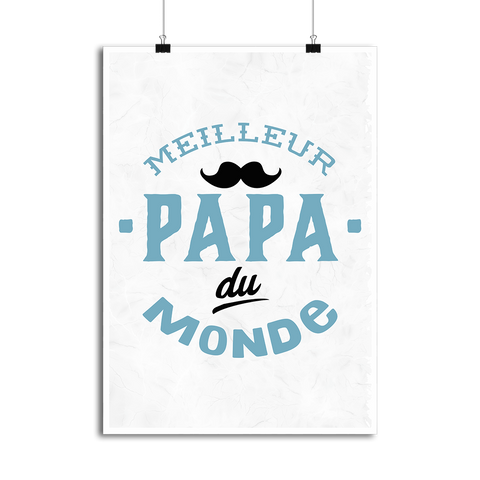 Affiche meilleur papa du monde