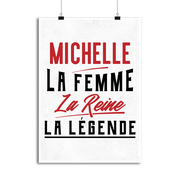 Affiche michelle la femme la reine la légende