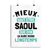 Affiche mieux vaut être saoul que con
