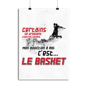 Affiche mon addiction le basket