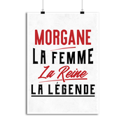 Affiche morgane la femme la reine la légende