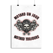 Affiche motard un jour