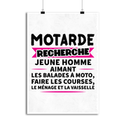 Affiche motarde recherche