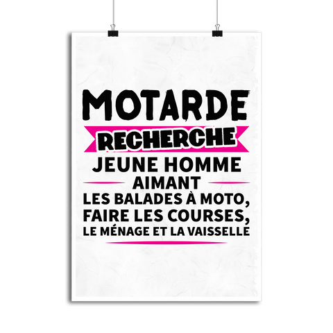 Affiche motarde recherche