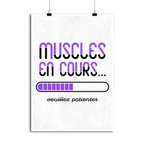 Affiche muscles en cours