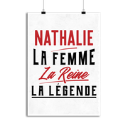 Affiche nathalie la femme la reine la légende