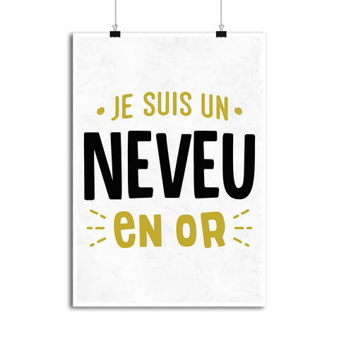 Affiche neveu en or 2