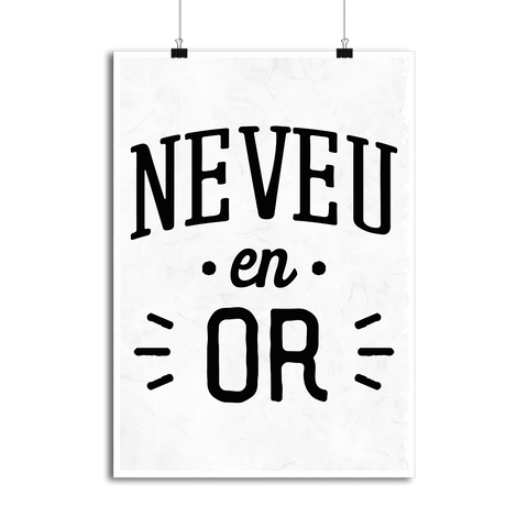 Affiche neveu en or