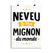 Affiche neveu le plus mignon