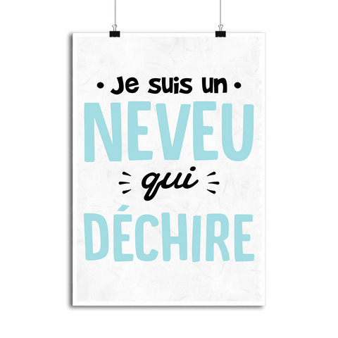 Affiche neveu qui déchire