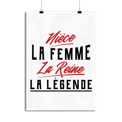 Affiche nièce la légende