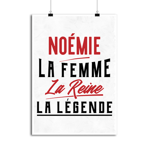 Affiche noémie la femme la reine la légende